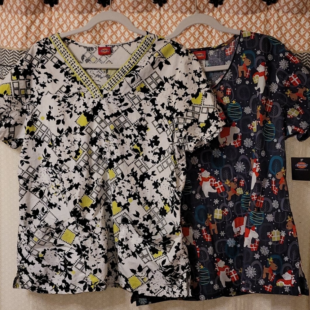 2 duckies scrub tops